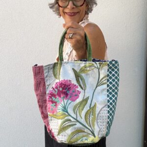 PAMELA ricami fiori fucsia e rosa