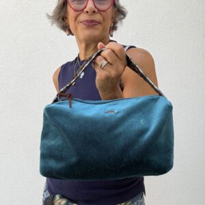 LAURA velluto ottanio
