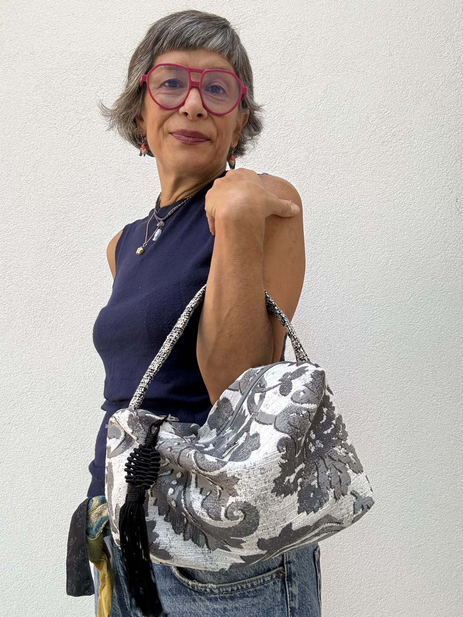 Borsa a mano LAURA grigia - immagine 4