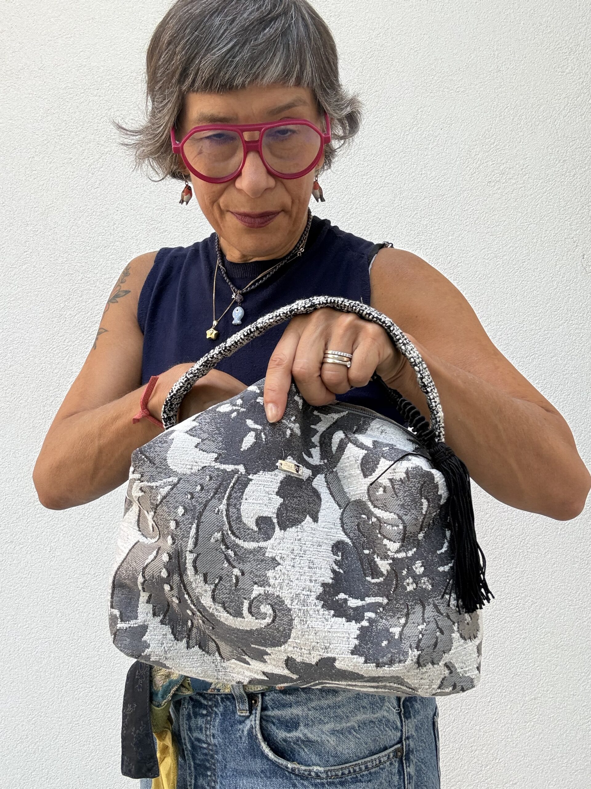 Borsa a mano LAURA grigia - immagine 3